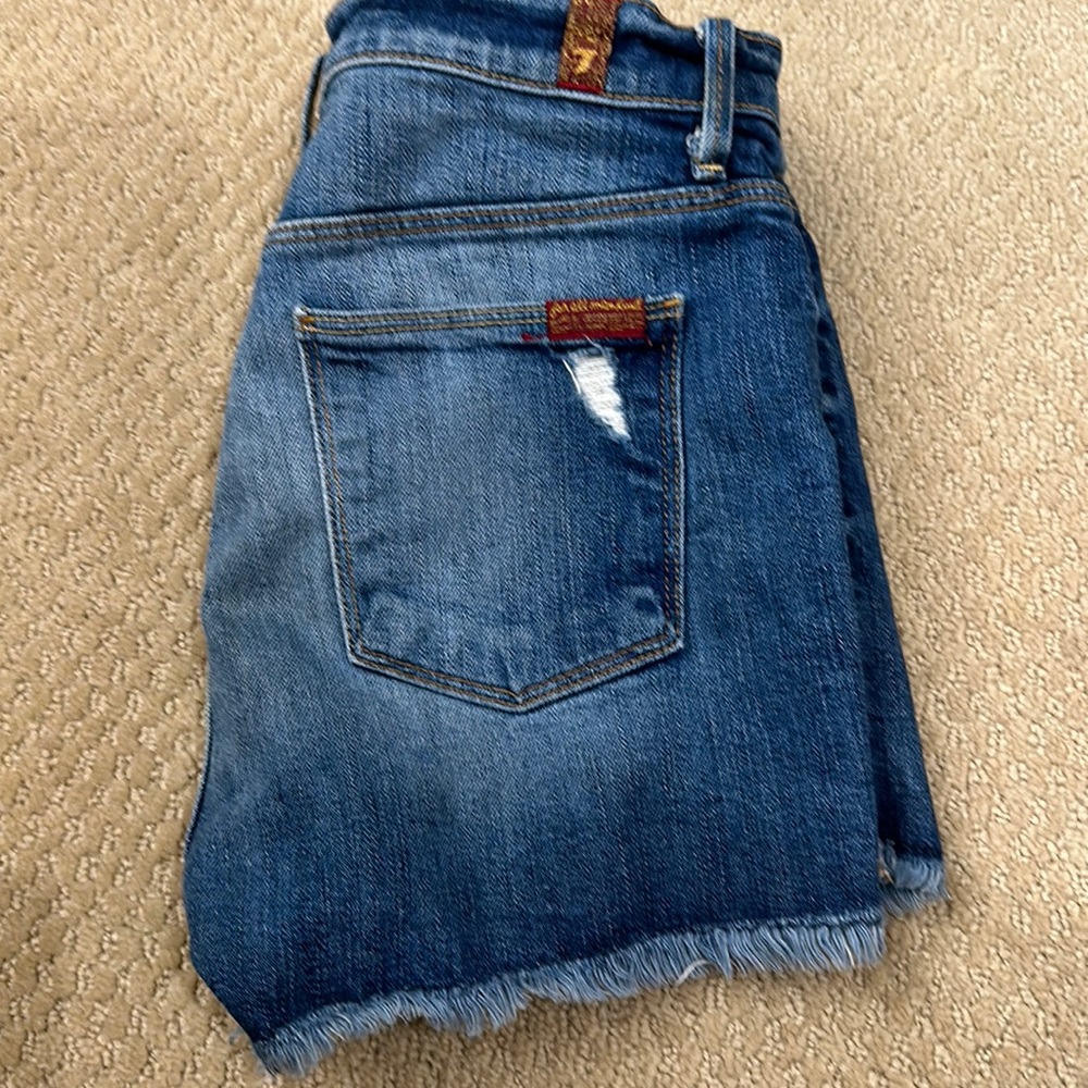 For all mankind denim shorts